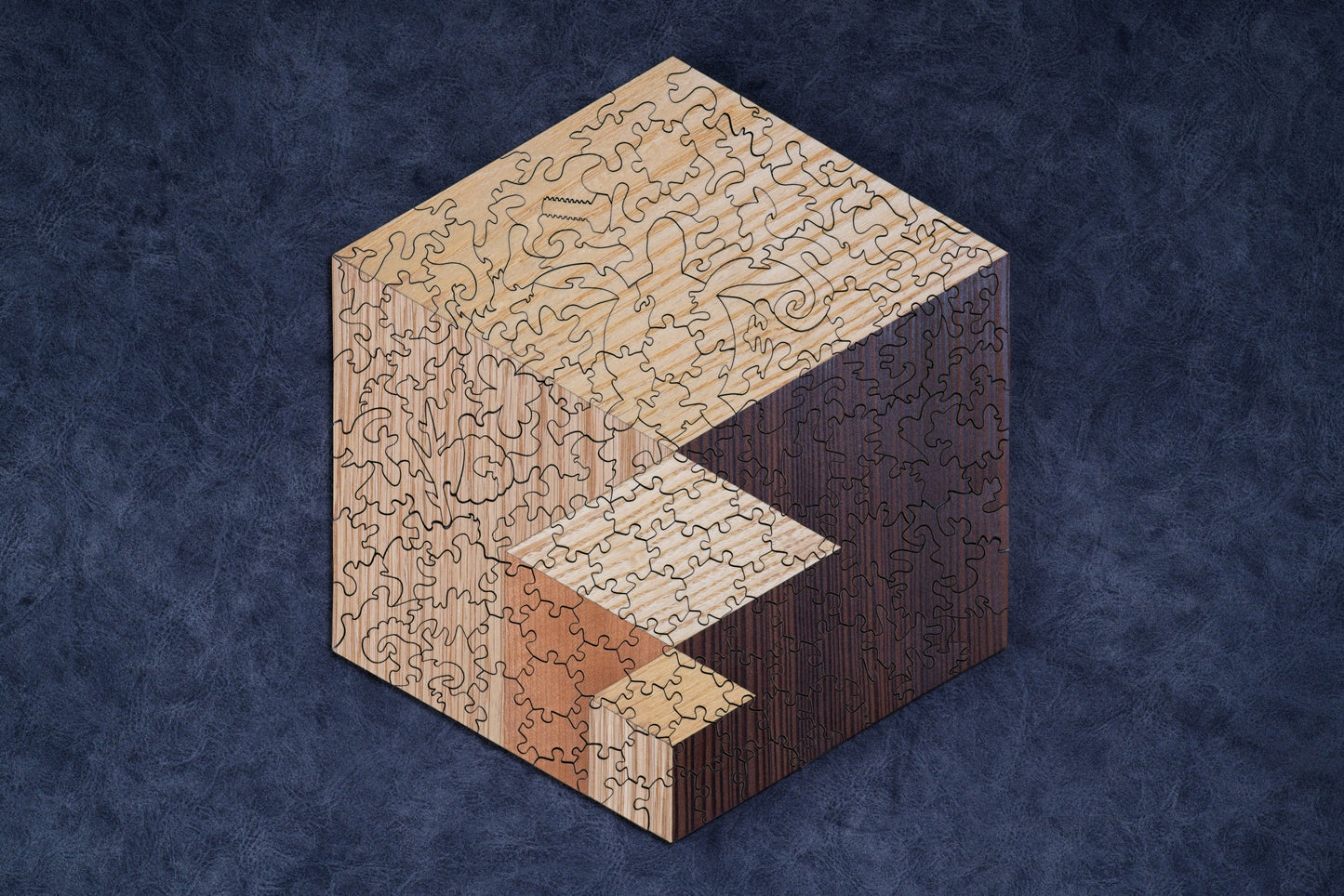 Bestagon Wood Marquetry Jigsaw Puzzle