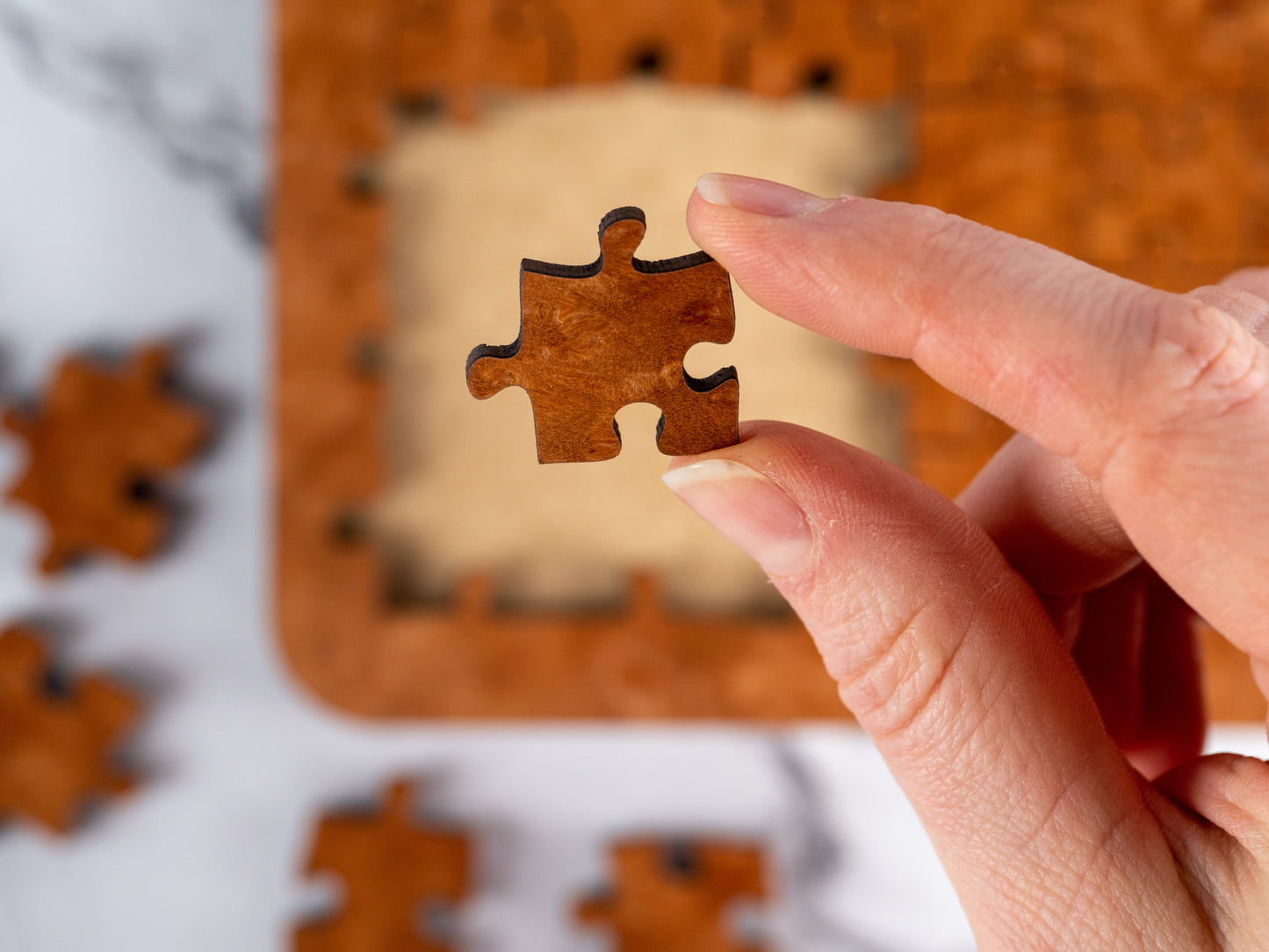 Madrone Wood Jigsaw Puzzle, 81 Pieces, Wood Grain Puzzle