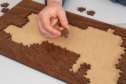 Walnut Wood Jigsaw Puzzle, 242 Pieces, Wood Grain Puzzle